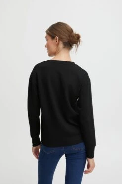 OXMO Pullover Sweatshirt Pea Frauen Schwarz -OXMO Verkaufs-Shop 87988e4ee89b9340b0cbca9b742121ec