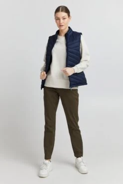 OXMO Westen Weste OXTelppa Frauen Blau -OXMO Verkaufs-Shop 87be848d99607583c302c78e459fc387