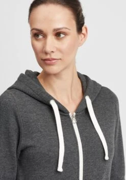 OXMO Sweatjacken Kapuzensweatjacke Olinda Frauen Grau -OXMO Verkaufs-Shop 87dcaf40d2fa555cfa34bf59a7a31853