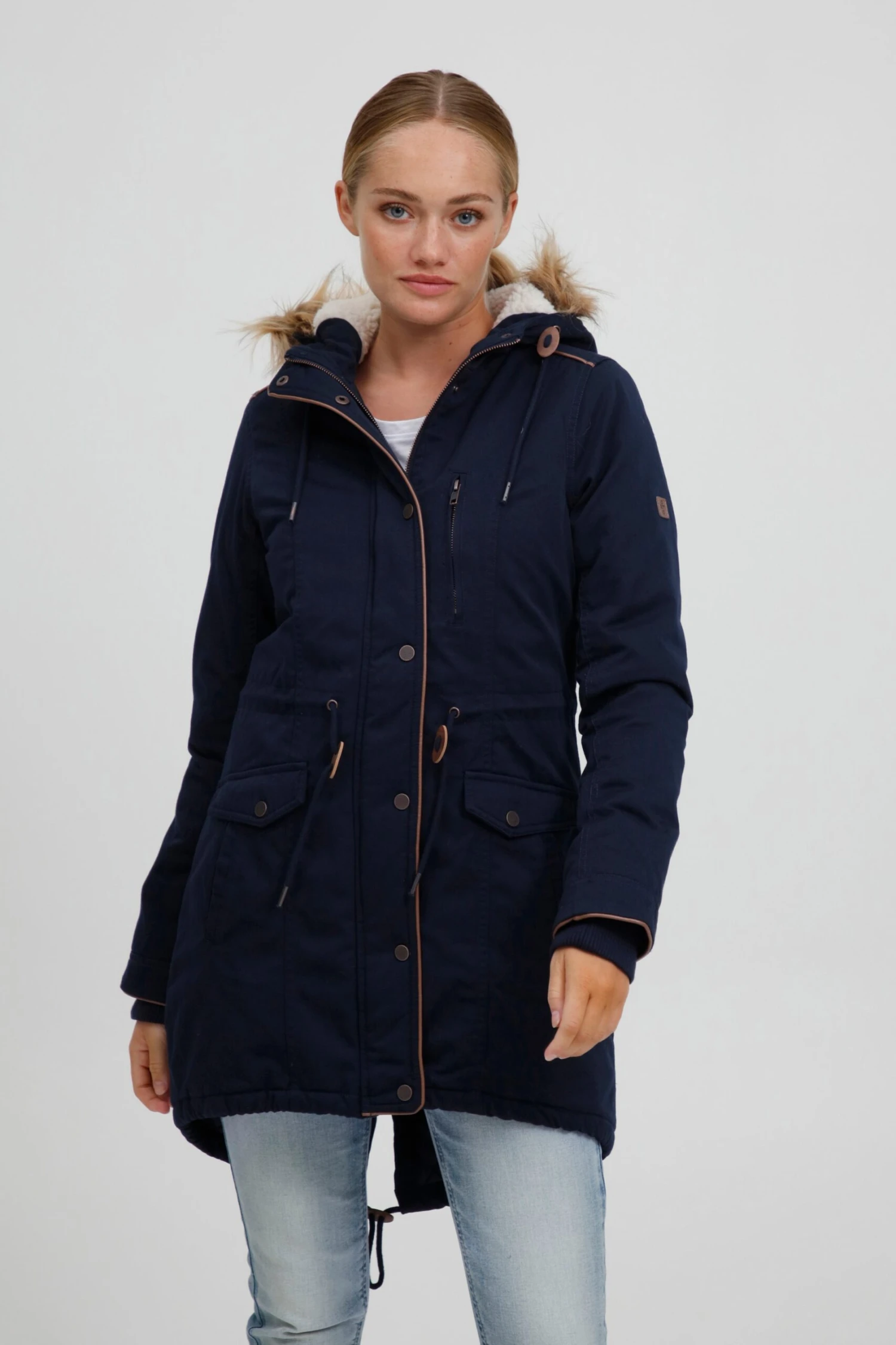 OXMO Jacken Parka ANNA Frauen Dunkelblau 2 OXMO Jacken Parka ANNA Frauen Dunkelblau – Bild 2