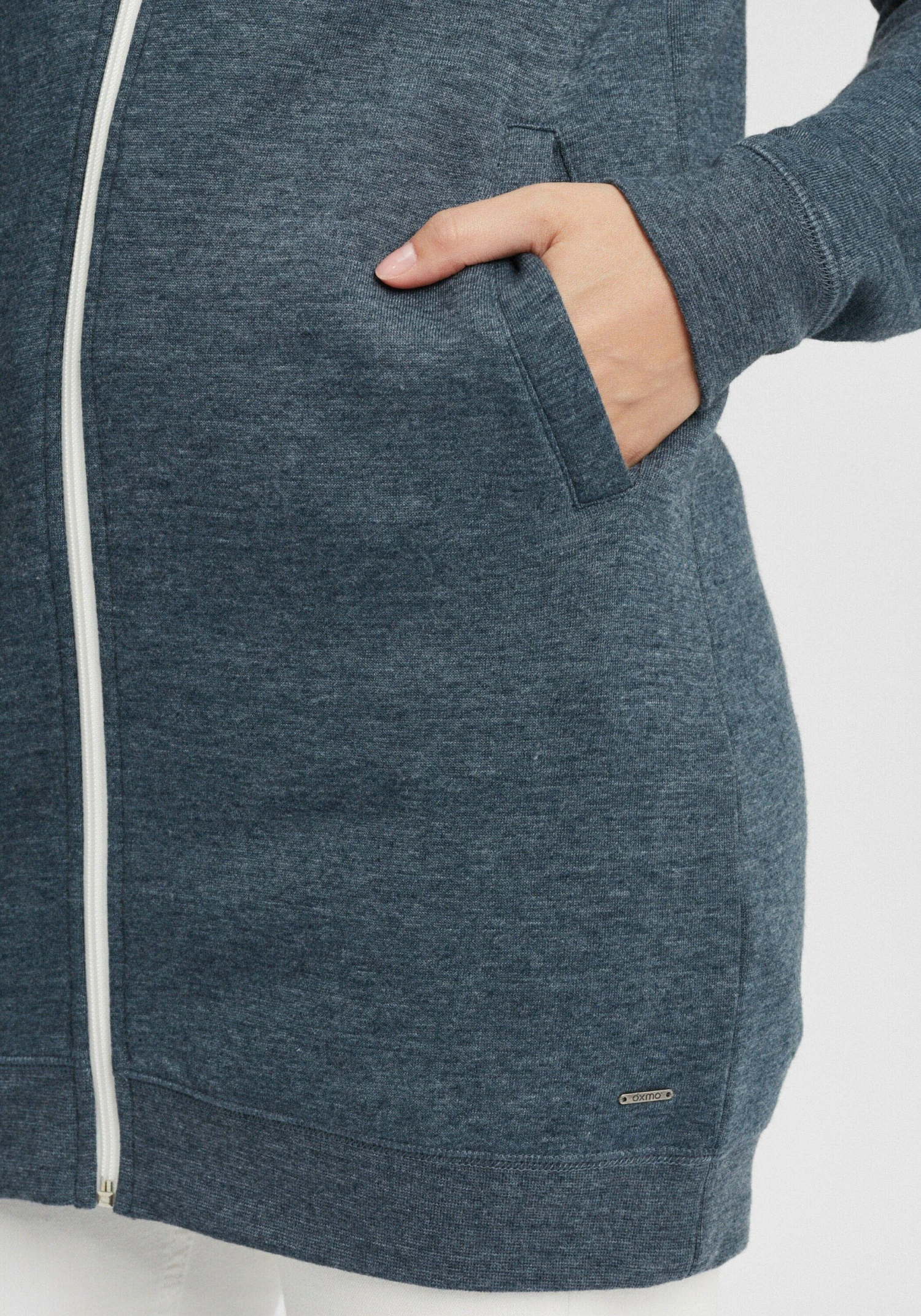 OXMO Sweatjacken Kapuzensweatjacke Olinda Frauen Blau 6 OXMO Sweatjacken Kapuzensweatjacke Olinda Frauen Blau – Bild 6