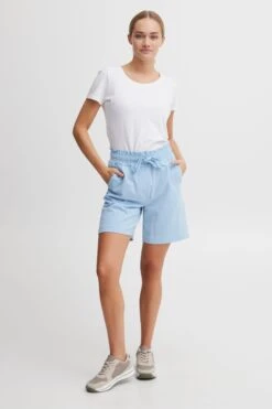 OXMO Hosen Regular Shorts Daniella Frauen Hellblau -OXMO Verkaufs-Shop 894d0efa2aabcf483157d3238decae3f
