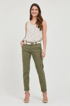 OXMO Chinos Slimfit Hose Chakira Frauen Khaki 8 OXMO Chinos Slimfit Hose Chakira Frauen Khaki -OXMO Verkaufs-Shop 8956433381fbe7456520d304c65c4a4d