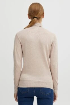 OXMO Rollkragenpullover Pullover Frauen Beige -OXMO Verkaufs-Shop 89a40c0af6c122bc9b73fcd022b56595
