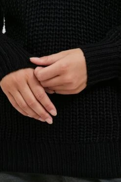 OXMO Basic Pullover Pullover Lavea Frauen Schwarz -OXMO Verkaufs-Shop 8a71cc25f5e3775457291868adc276fa