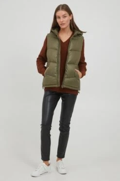 OXMO Westen Steppweste TABITA Frauen Oliv -OXMO Verkaufs-Shop 8b31b31eb9528135aad638e3a4f82b36