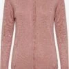 OXMO Strickjacken Strickjacke Hlin Frauen Rosa