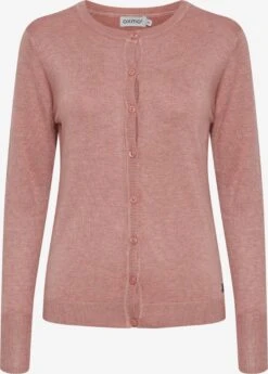 OXMO Strickjacken Strickjacke Hlin Frauen Rosa
