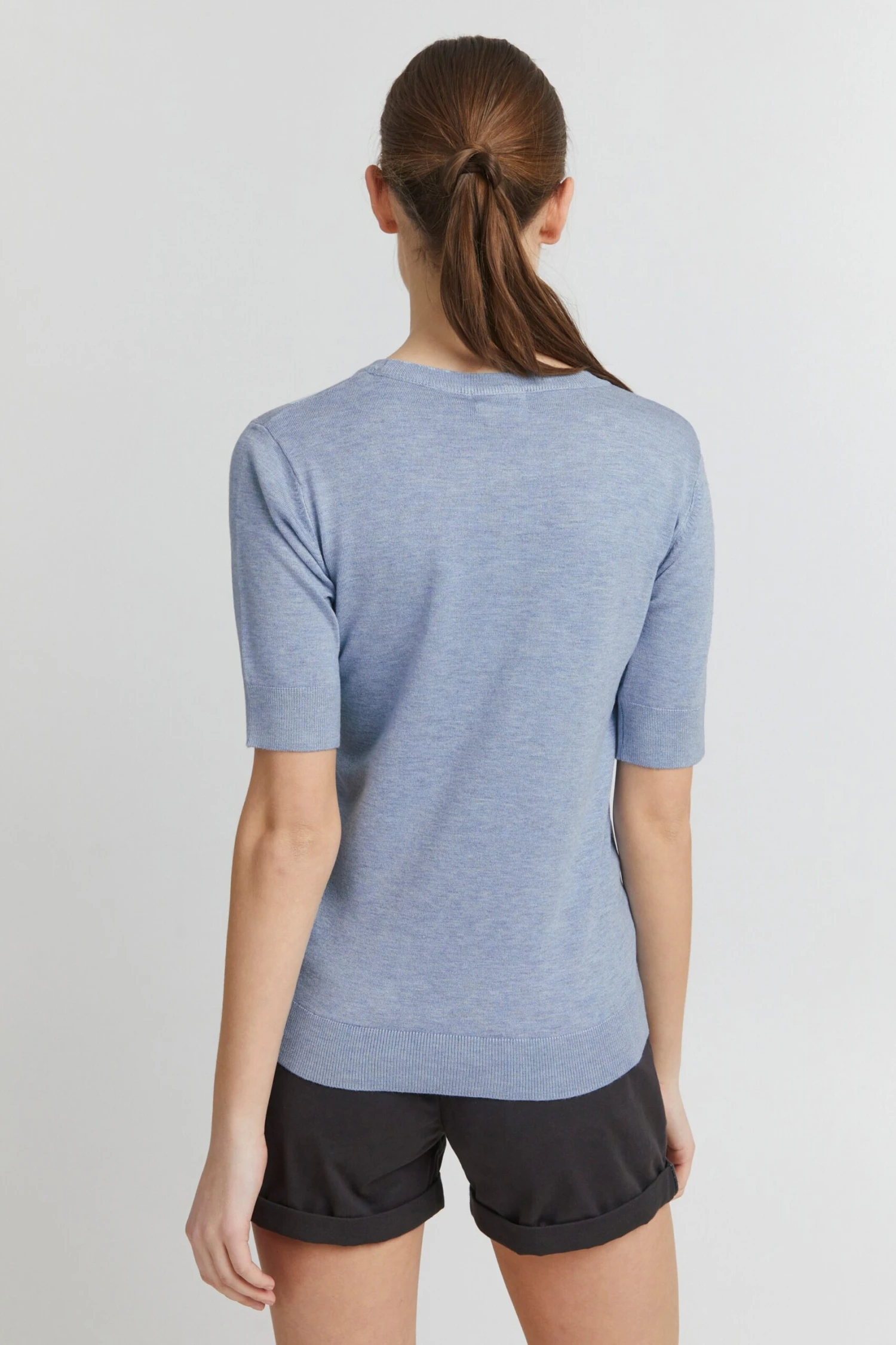 OXMO Pullover Strickpullover Helin Frauen Blau 4 OXMO Pullover Strickpullover Helin Frauen Blau – Bild 4