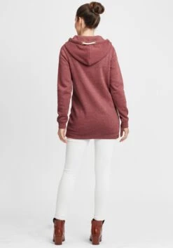 OXMO Sweatjacken Kapuzensweatjacke Vicky Zip Hood Long Frauen Rot -OXMO Verkaufs-Shop 8dc069baba77964dd4a610ae1c467101