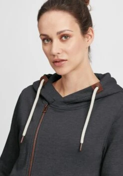 OXMO Sweatjacken Kapuzensweatjacke Vicky Zip-Hood Frauen Grau -OXMO Verkaufs-Shop 928c6994cfb94bd584131436ab252767