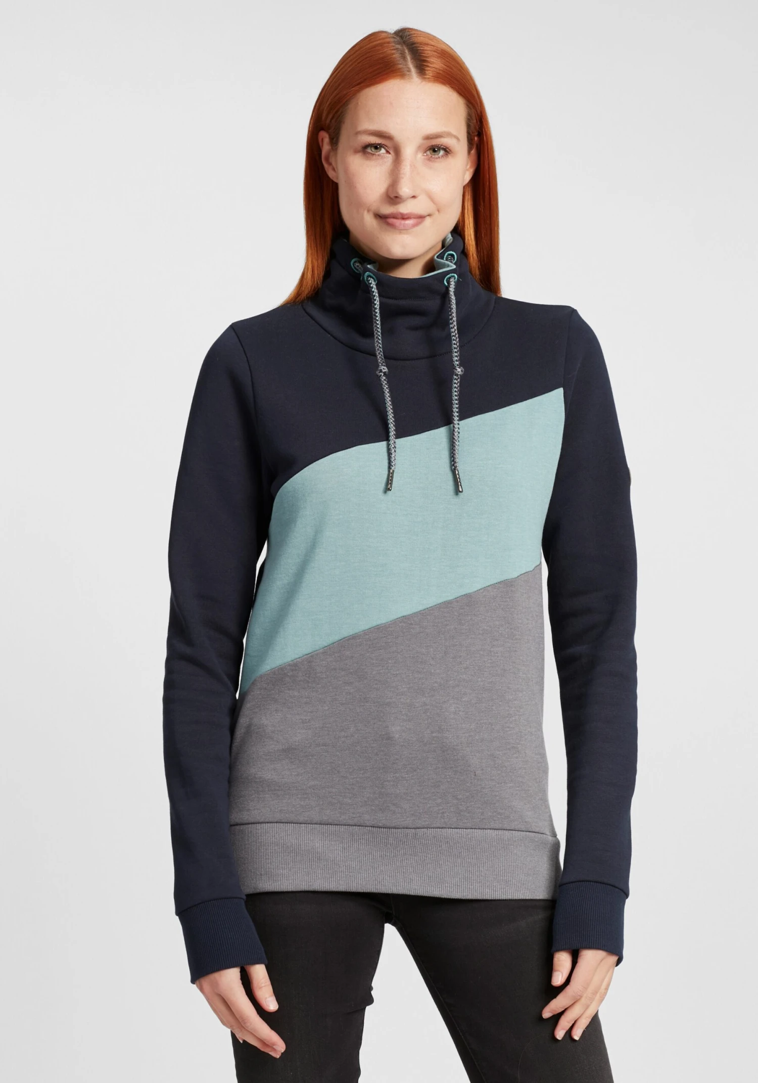 OXMO Pullover Hoodie Agda Frauen Blau 2 OXMO Pullover Hoodie Agda Frauen Blau – Bild 2