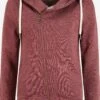 OXMO Sweatjacken Kapuzensweatjacke Vicky Zip-Hood Frauen Rot