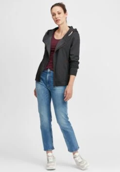 OXMO Sweatjacken Kapuzensweatjacke Vicky Zip-Hood Frauen Grau -OXMO Verkaufs-Shop 9473faf02a2773c4a0a6ba9b4f4a2cf1