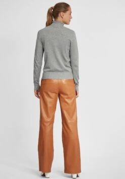 OXMO Pullover Rollkragenpullover Wina Frauen Grau -OXMO Verkaufs-Shop 975df0249930f48b32fee0874c4e0b23