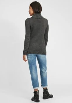 OXMO Pullover Rollkragenpullover OXPIA Frauen Grau -OXMO Verkaufs-Shop 981c081fe4d9c1a1d3e1ba10a72db12f