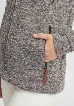 OXMO Sweatjacken Strickfleecejacke Thory Frauen Graumeliert -OXMO Verkaufs-Shop 9879f39adb858f348f887f1ae3cc058d