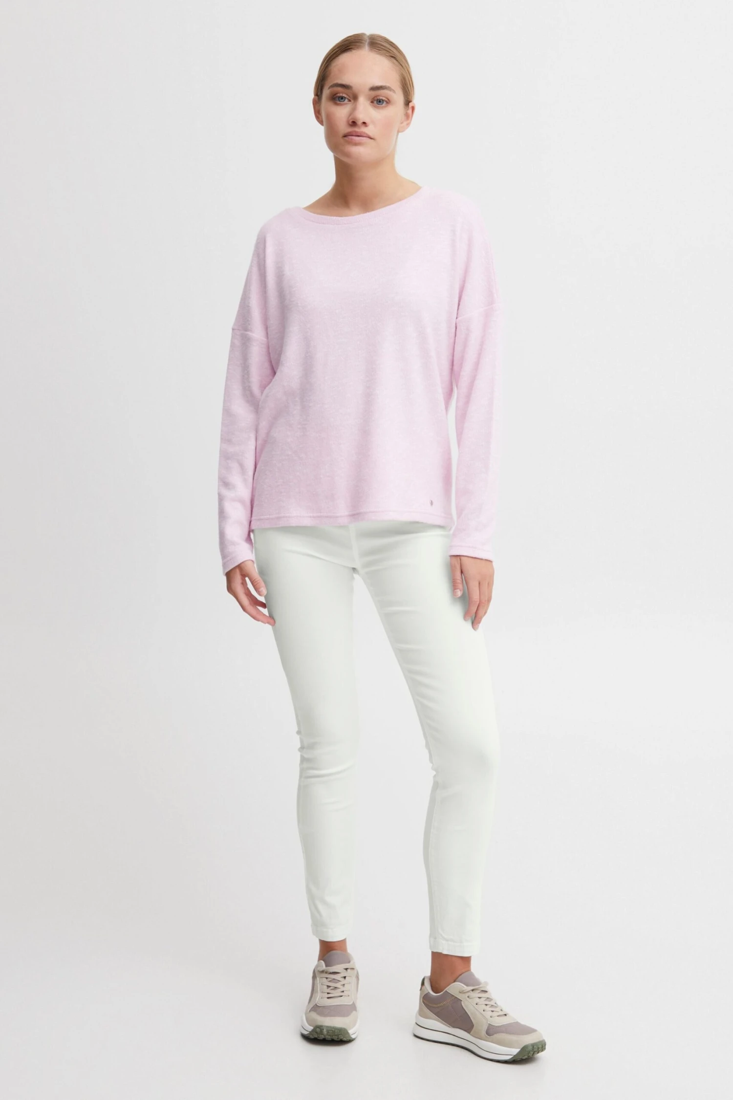 OXMO Hosen Slimfit Leggings Keily Frauen Weiß 4 OXMO Hosen Slimfit Leggings Keily Frauen Weiß – Bild 4