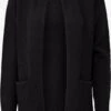 OXMO Strickjacken Strickjacke Frauen Schwarz