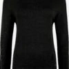 OXMO Pullover Rollkragenpullover Wina Frauen Schwarz