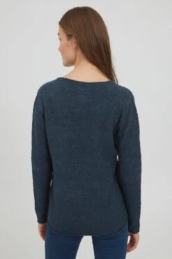 OXMO Feinstrickpullover Pullover Ilva Frauen Dunkelblau -OXMO Verkaufs-Shop 9a46ed14cf2e2917d4096586c9c5b954