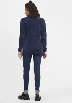 OXMO Feinstrickpullover Pullover Esmira Frauen Blau -OXMO Verkaufs-Shop 9c11dc21f7db5d757d2d63d8fb56d44e