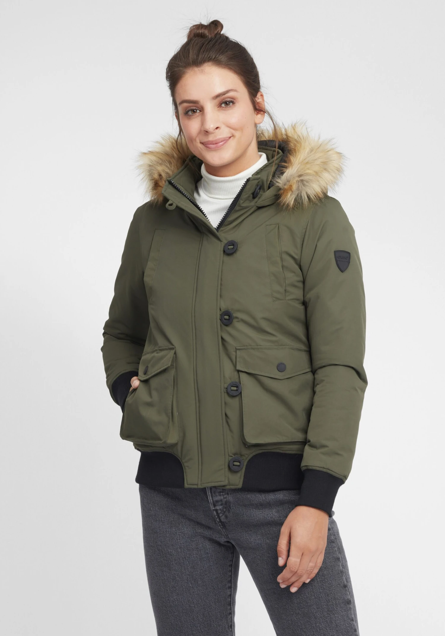 OXMO Winterjacken Winterjacke Acila Frauen Grün 2 OXMO Winterjacken Winterjacke Acila Frauen Grün – Bild 2