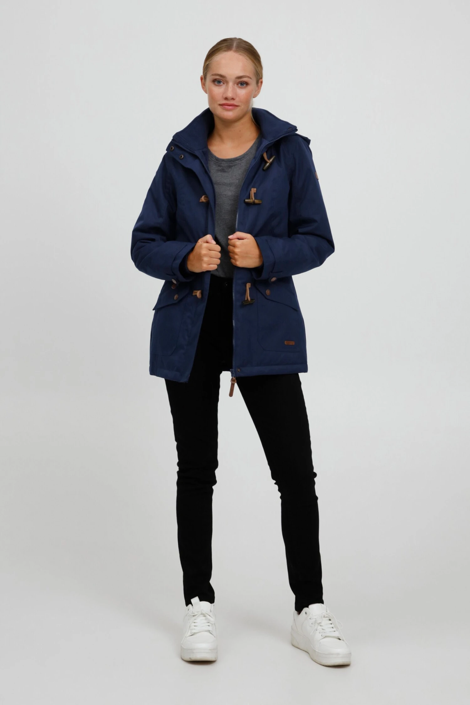 OXMO Winterjacken Parka BROOKE Frauen Dunkelblau 3 OXMO Winterjacken Parka BROOKE Frauen Dunkelblau – Bild 3