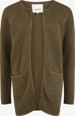 OXMO Strickjacken Strickjacke Hilda Frauen Grün