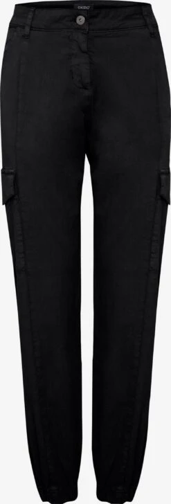OXMO Cargohosen Tapered Cargohose Frauen Schwarz