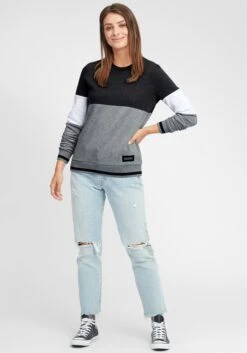 OXMO Sweatshirts Sweatshirt Omaya Frauen Schwarz 8 OXMO Sweatshirts Sweatshirt Omaya Frauen Schwarz -OXMO Verkaufs-Shop a248c85199257f8f5362ec97ef58b2f2