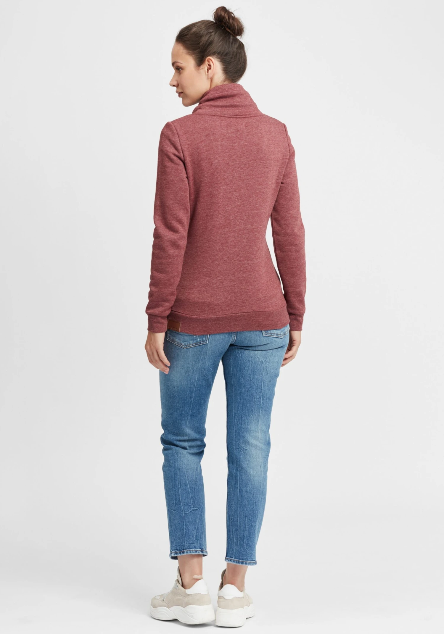 OXMO Sweatjacken Sweatjacke Vicky Frauen Rot / Bordeaux 4 OXMO Sweatjacken Sweatjacke Vicky Frauen Rot / Bordeaux – Bild 4