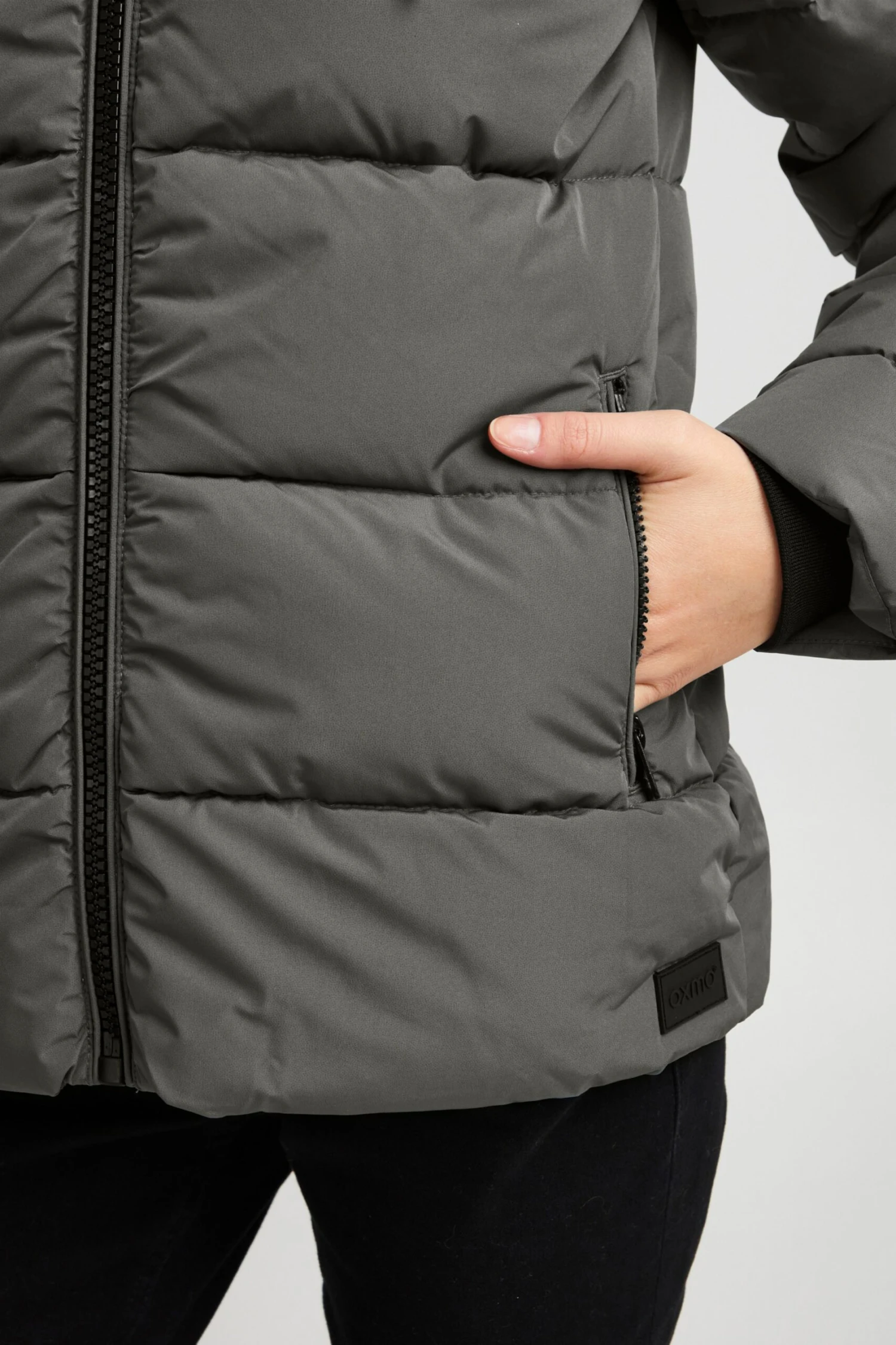 OXMO Winterjacken Winterjacke Sofina Frauen Grau / Silbergrau 6 OXMO Winterjacken Winterjacke Sofina Frauen Grau / Silbergrau – Bild 6