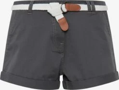 OXMO Shorts Regular Chinoshorts Chanett Frauen Grau