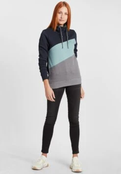 OXMO Pullover Hoodie Agda Frauen Blau 8 OXMO Pullover Hoodie Agda Frauen Blau -OXMO Verkaufs-Shop a4be51fcc61a2bb9ed08d815c9619e55