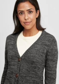 OXMO Strickjacken Strickjacke Philemona Frauen Anthrazit -OXMO Verkaufs-Shop a4ddbdb8abae06e3763db35d373b6ba4