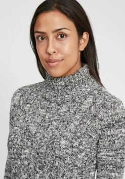 OXMO Pullover Rollkragenpullover Philipa Frauen Grau / Hellgrau / Graumeliert -OXMO Verkaufs-Shop a65b79ff696a1454e81bec6a8a862869