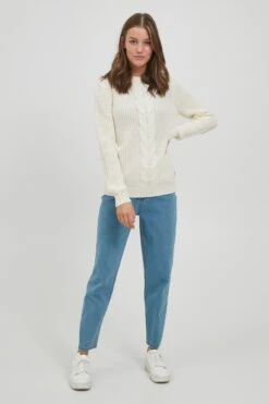 OXMO Feinstrickpullover Pullover Natasja Frauen Weiß -OXMO Verkaufs-Shop a6d526ae995e691f5bf273a054aaff37