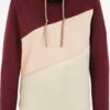 OXMO Pullover Hoodie Agda Frauen Beige / Rot