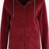 OXMO Sweatjacken Kapuzensweatjacke Nicky Frauen Rot