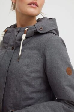 OXMO Jacken Parka Melly Frauen Dunkelgrau -OXMO Verkaufs-Shop a8c59d6498d7e36325a4a37dab46c326