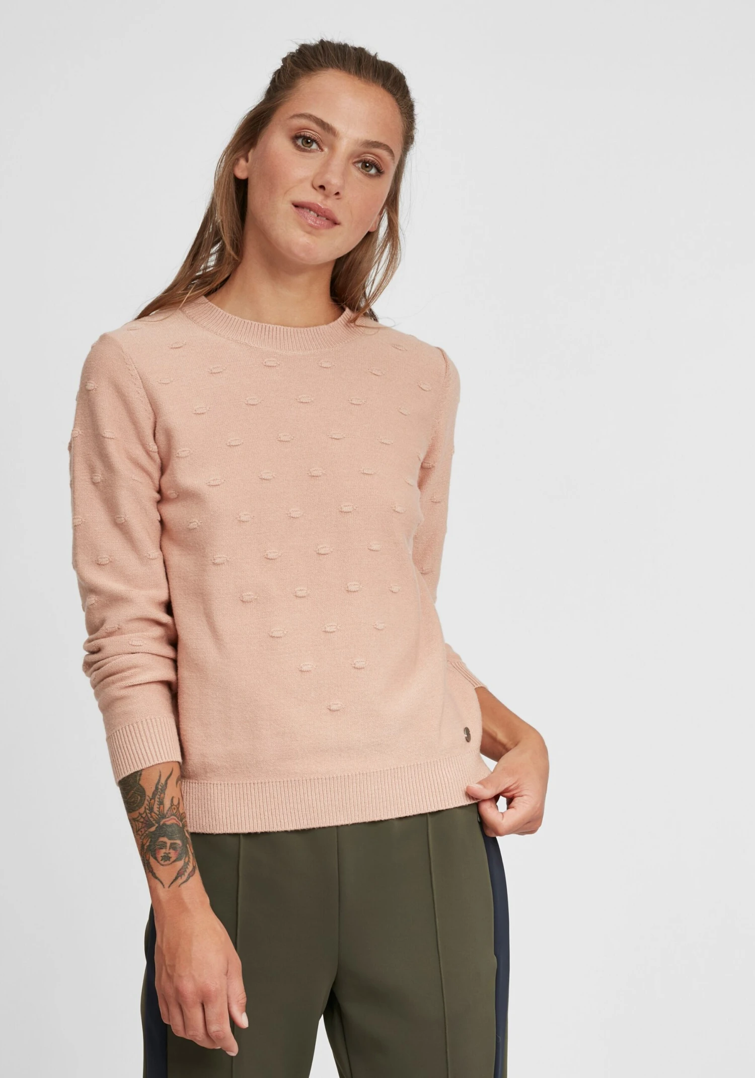 OXMO Feinstrickpullover Pullover Dotta Frauen Pink 2 OXMO Feinstrickpullover Pullover Dotta Frauen Pink – Bild 2
