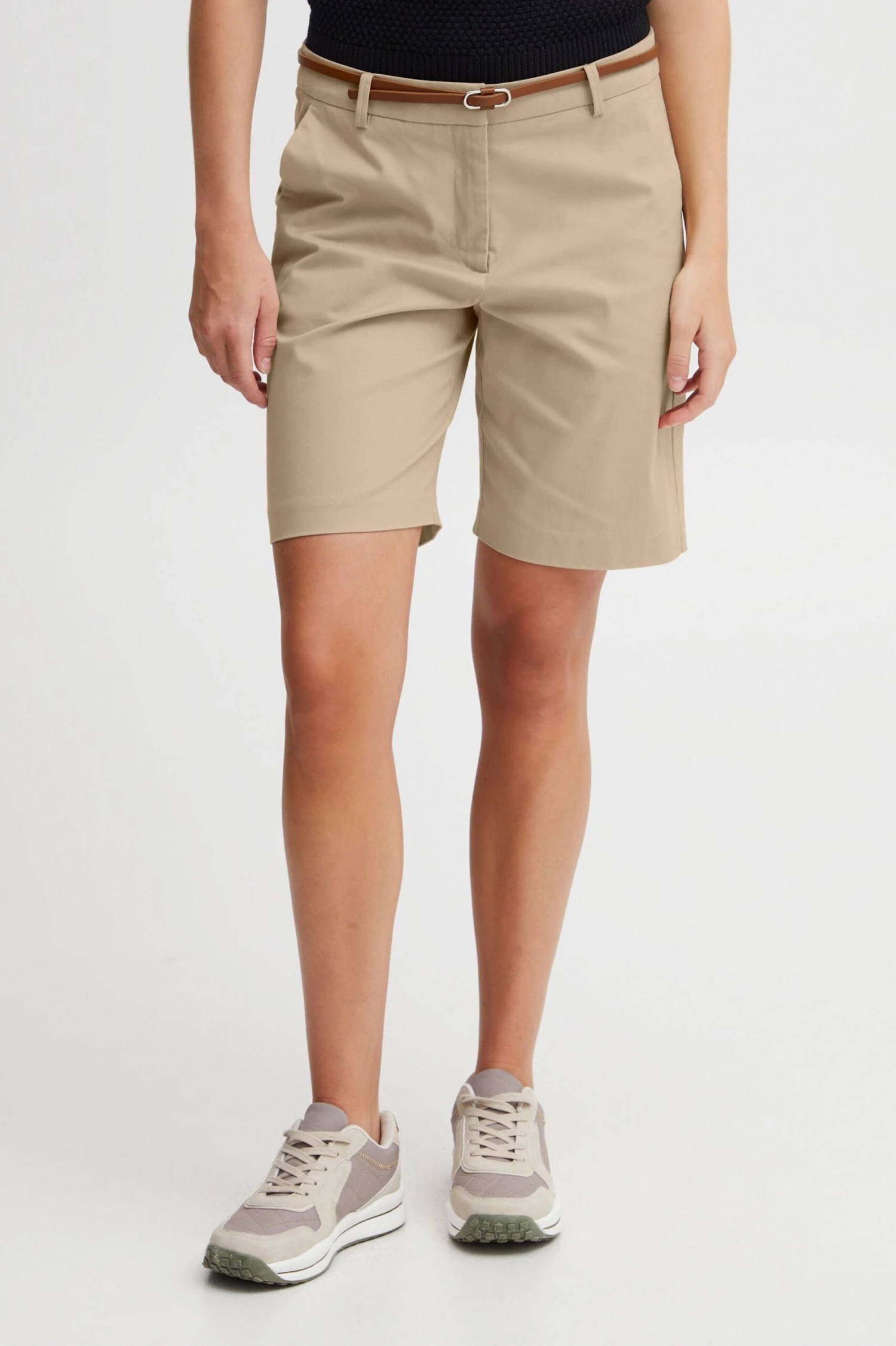 OXMO Hosen Regular Shorts Oxdaney Frauen Beige 2 OXMO Hosen Regular Shorts Oxdaney Frauen Beige – Bild 2
