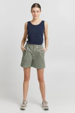OXMO Shorts Regular Chinoshorts Chai Frauen Grün -OXMO Verkaufs-Shop a9fc7f2453de257576f5b7f866ab42b7
