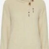 OXMO Pullover & Strick Pullover Anniki Frauen Hellbeige