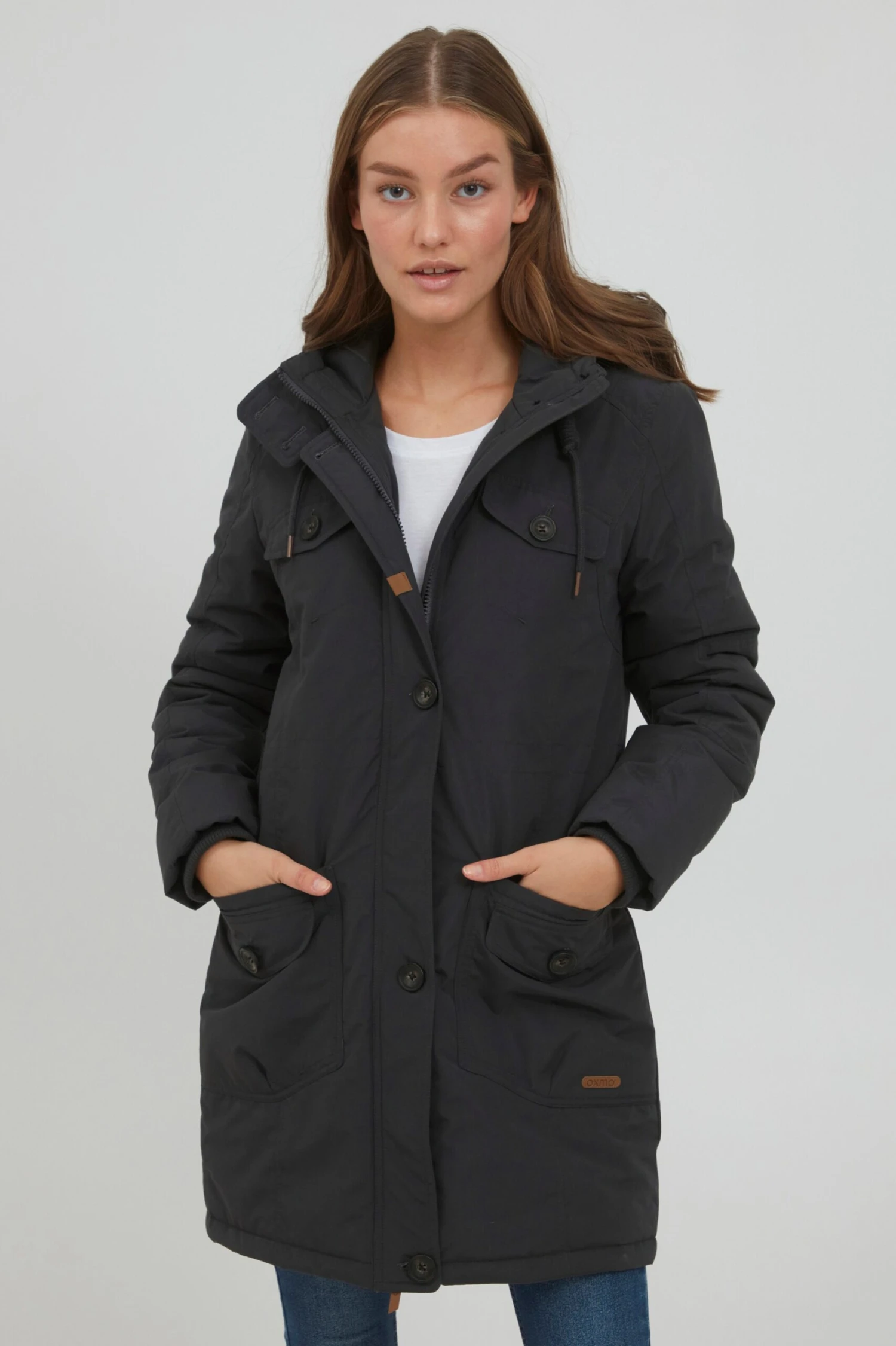 OXMO Jacken Parka Tala Frauen Grau 2 OXMO Jacken Parka Tala Frauen Grau – Bild 2