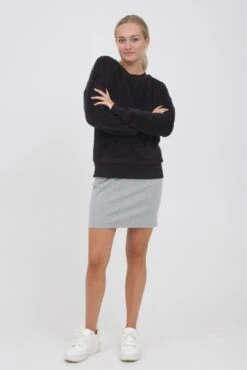 OXMO Pullover Rundhalspullover ANNICA Frauen Schwarz -OXMO Verkaufs-Shop ac8dbfb2d62ab725a5ca6df948639730