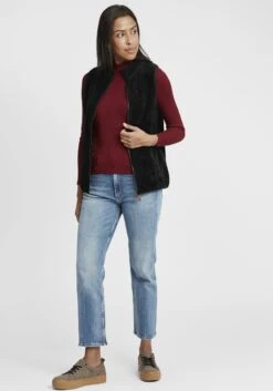 OXMO Westen Weste Theri Frauen Schwarz -OXMO Verkaufs-Shop af6b9658868e9a297e1693683d7ef74b