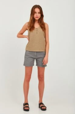 OXMO Hosen Regular Shorts KATHY Frauen Grau -OXMO Verkaufs-Shop b0de9046d38f1cb7ba8e78d5dbfdf86e