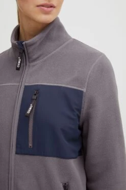 OXMO Sweatjacken Sweatshirtjacke Nymfe Frauen Grau -OXMO Verkaufs-Shop b10b61e88c6fe59d8118f857b9f1c33e